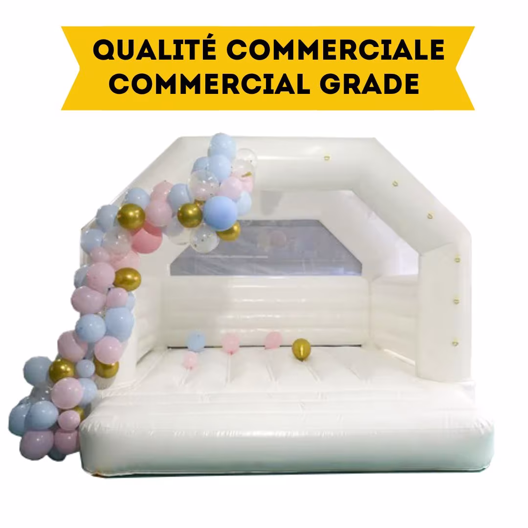 Château gonflable blanc « Cloud 9 »