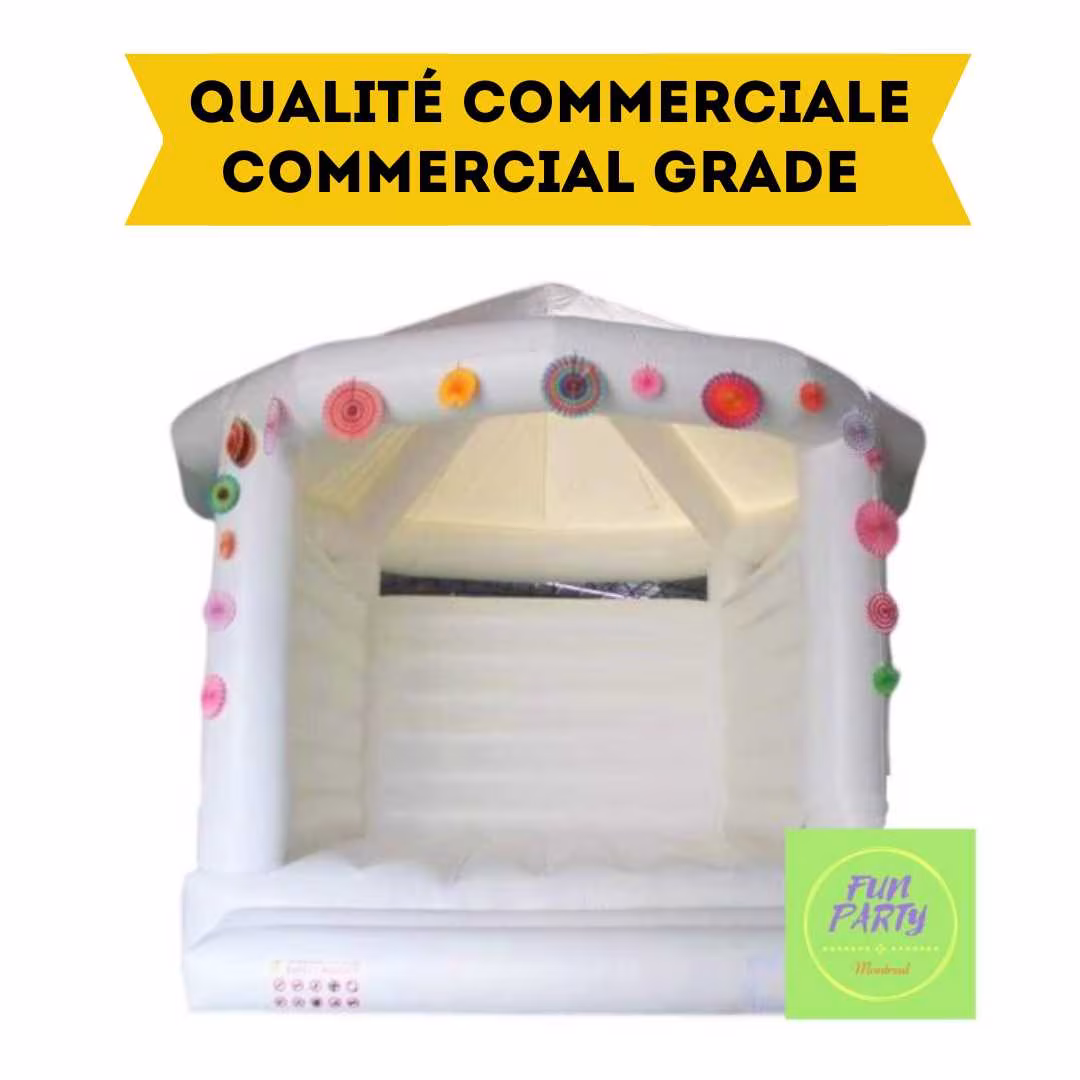 Château gonflable Blanc Mariage
