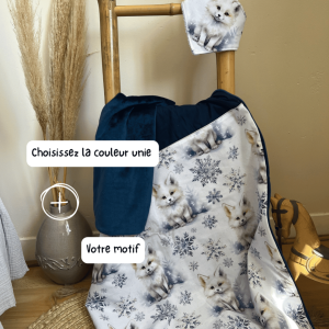 Couverture bébé personnalisée – Cadeau de naissance fait main | Les Créa de Jenni
