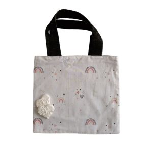 P&rsquo;tit tote bag enfant réversible Arc en ciel rosés